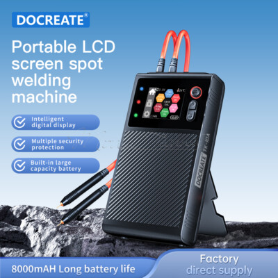 Portable Spot Welding Machine 99 Gears Adjustable LCD Spot Welder 18650 Battery