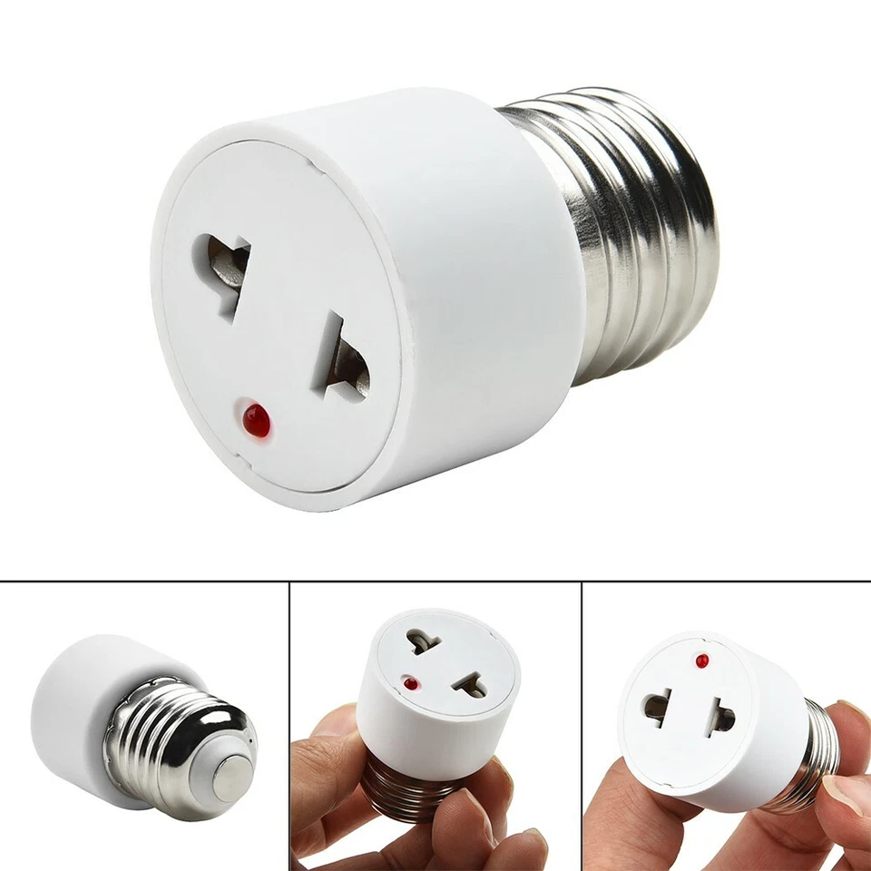 New E27-US/EU-Plug Bulb Holder Light Fixture Bulb Base Adapter Lamp Socket - Image 3 of 4