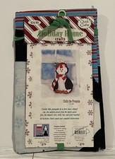 QUICK EASY CRAFT SEW FABRIC PANEL CHILLY THE PENGUIN 13" X 20" STUFFED TOY DECOR