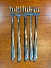 Oneida Stainless Steel Twin Star Cocktail Seafood Fork Set of 5