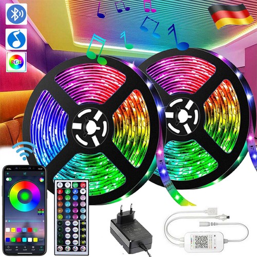 5m Grünes LED Strip Band IP20 (30 LED/m) - Selbstklebend Mit Hohlstecker-Buchse Für Innenbeleuchtung