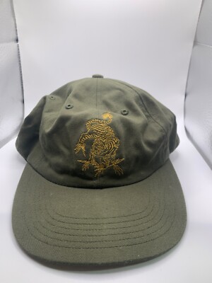 Maharishi Dragon Embroidered Adjustable Hat Green Cap Hardy