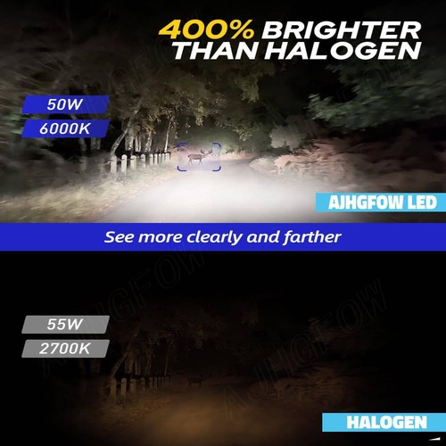 9005+9006+H11 LED Combo Headlight White Fog Light Kit High Low Beam Bulbs 12000K - Picture 10 of 13