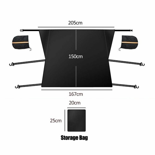Car Snow Frost Shield Cover Front Windshield Sunshield Dust Protectors Universal - Picture 3 of 11