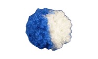 Gizzy® Unisex Adults Royal Blue And White Football Supporters Afro Wig Gizzy® Unisex Adults Royal Blue And White Football Supporters Afro Wig