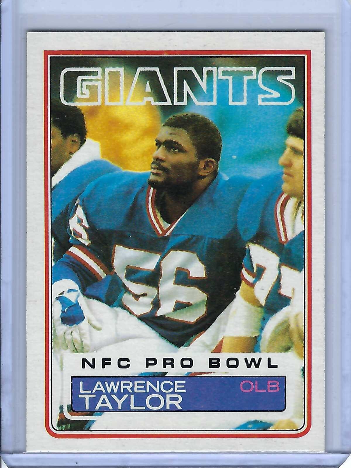 1983 TOPPS NEW YORK GIANTS LAWRENCE TAYLOR CARD # 133