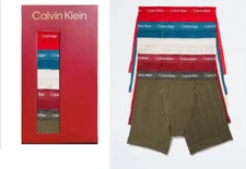 Calvin Klein NB3395905 Cotton Stretch Holiday 5-Pack Boxer Brief M