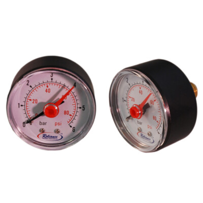 Reliance - Back Inlet Manometer 50mm Dial 0-6 Bar 1/4'' MBSP GAGE250001