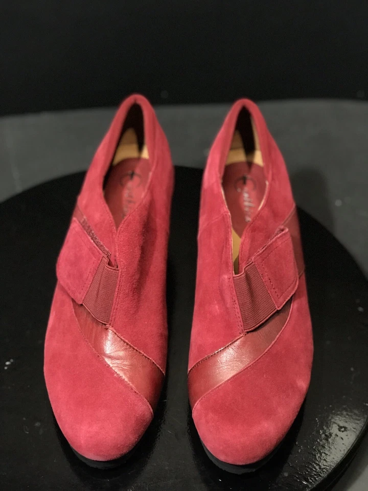 Zapatos con cuñas Earthies Bondy de palisandro borgoña talla US 10 B RTL $160 para mujer Foto 3 de 4