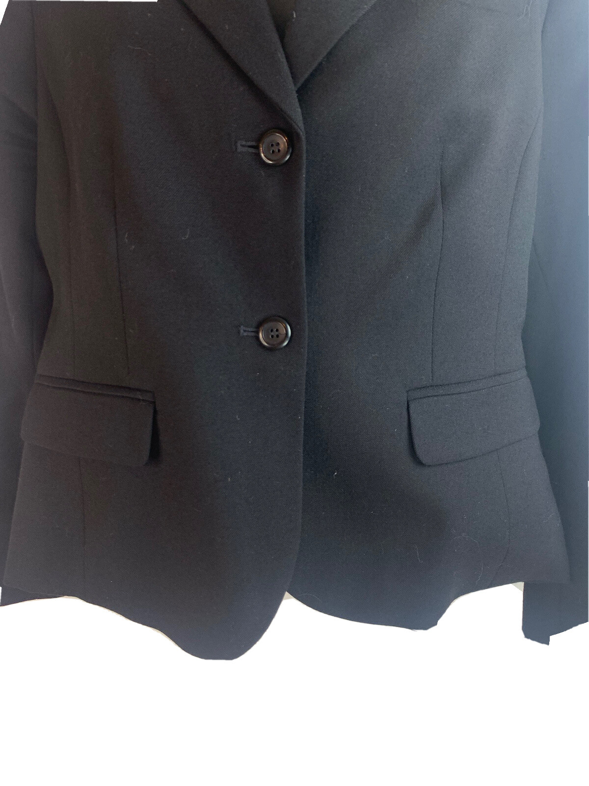 Pendleton Petite Black Blazer Two Button Pockets … - image 6