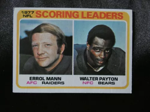 1978 TOPPS FOOTBALL CARD 1976 SCORING LEADERS #334  WALTER PAYTON
