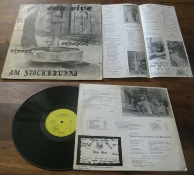 EAU VIVE-AM Stockbrunna Rare French Folk Prog Private Press Elsass 78'