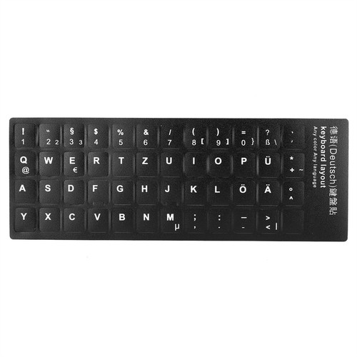 2PCS Keyboard Sticker Waterproof White Letter For Notebook Desktop PC Computer - Picture 6 of 20