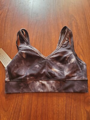 NWT All in Motion Sports Bra Light Support V-Neck Padded Small B81
