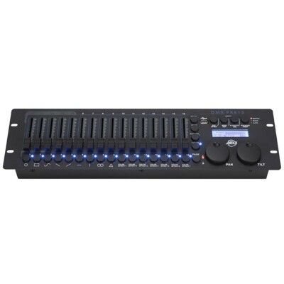 ADJ DMX FX512 3-Space 19'' Rack Mount DMX Controller for Moving Head Lights