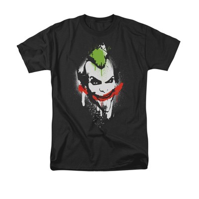 BATMAN ARKHAM SPRAYPAINT SMILE JOKER Licensed Men's Graphic Tee Shirt SM-6XL