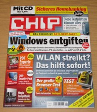 CHIP Magazin 08 2007, mit CD, guter Zustand Windows entgiften