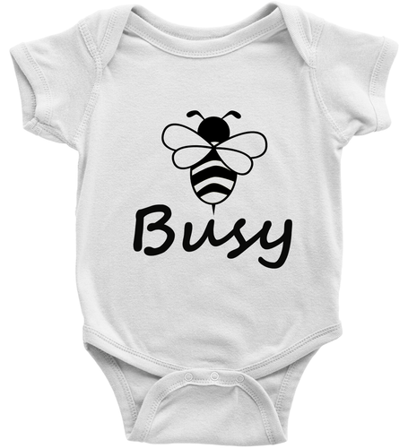 Bee Busy Toddler Kids Boy Girl T-Shirt Baby Bodysuit Clothes Busy bee honeybee - Picture 14 of 36