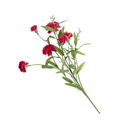 6 Head Artificial Bouquet Faux Carnation for Weddings and Parties