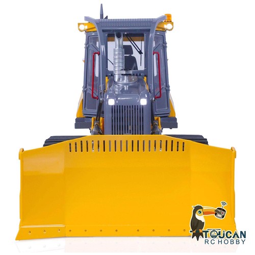 LESU 1:14 Aoue-850K Metal RC Hydraulic Bulldozer Tracked Truck Assembled W/Light - Picture 3 of 12