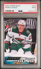 2022-23 Upper Deck Young Guns Rookie RC Marco Rossi #243 PSA 9 WILD MINNESOTA