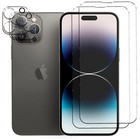 Schutzfolie für iPhone 14 Pro Max Display Schutzglas 2x Kamera folie glas