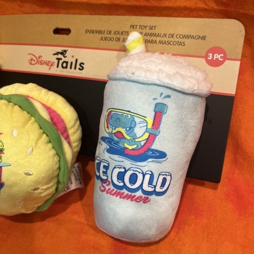 NEW 2023 DISNEY PARKS TOY STORY SUMMER SPLASH TAILS DOG PET TOY 3 PC SET - Picture 4 of 5