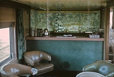 UP interior of first class lounge below dome on City of Los Angeles 5 x 7 Photo