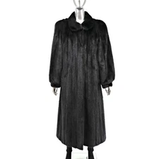 Black Mink Coat- Size M