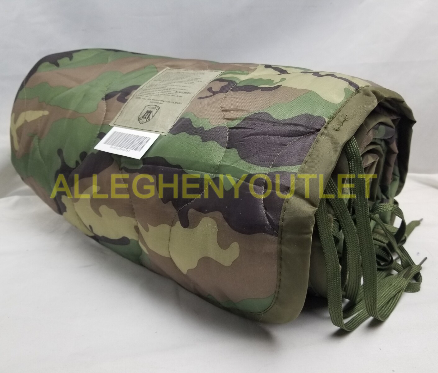 BAF Wet Weather, WOODLAND CAMO, Poncho Liner Woobie Blanket w/ Stuff Sack, NIB
