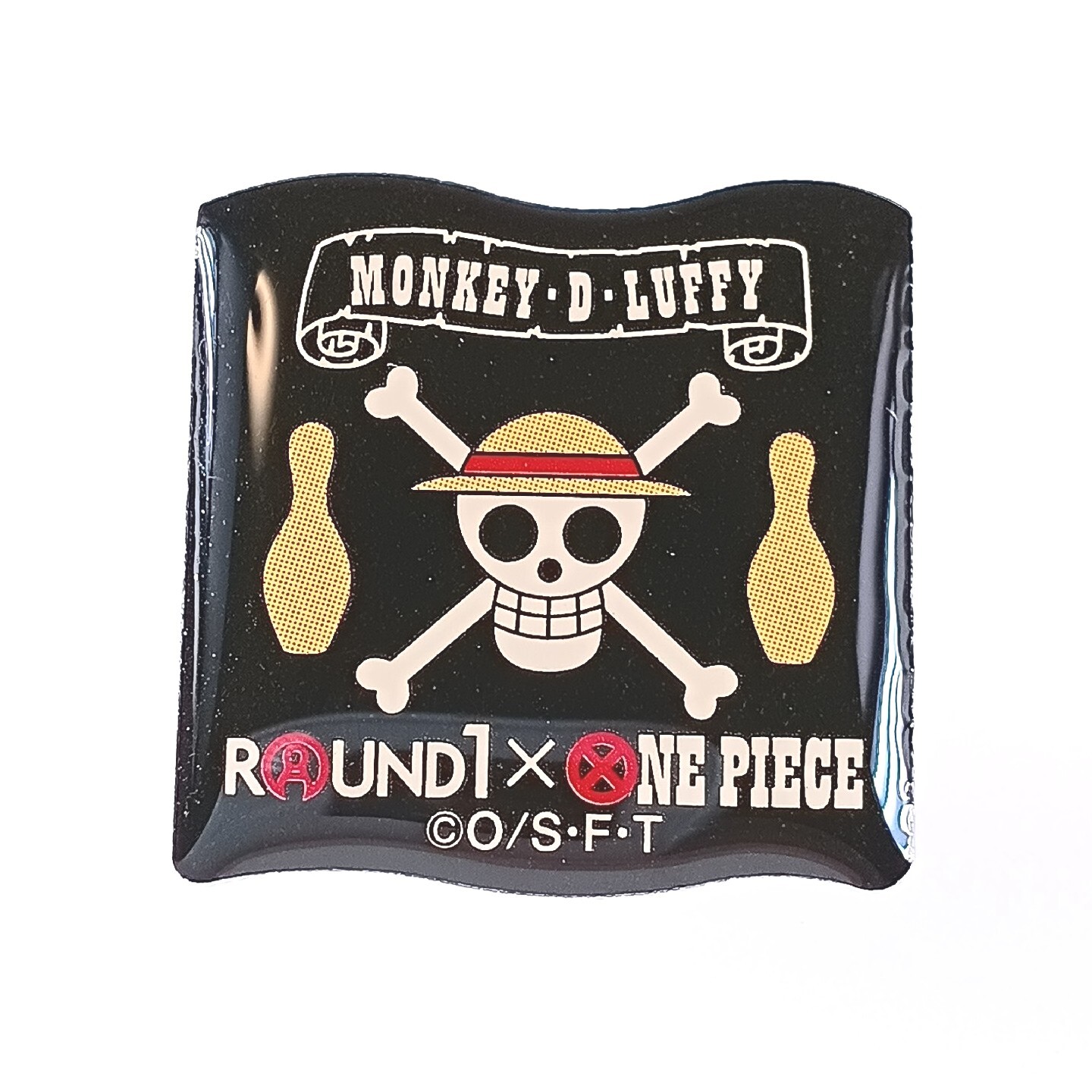 Sombrero de Paja Piratas Pirata Bandera Una Pieza × Round1 Pin Insignia de Ja...