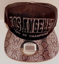 Los Angeles City Of Champions Snapback Cap Hat Black New Gift