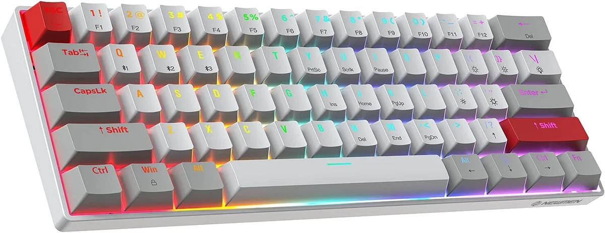 NEWMEN GM610 60 Gaming Keyboard Wired Bluetooth Wireless Mechanical keyboard W