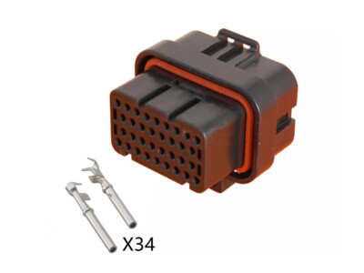 TE / AMP 34 Way ECU Double B Key Connector - Motec Link DTA Haltech ECUmasterPro