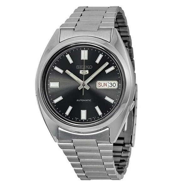 Seiko 5 sunburst grey best sale snxs79