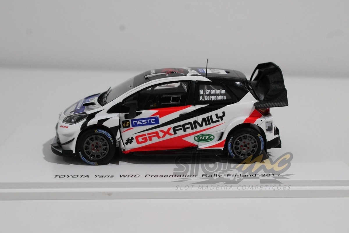 Spark 1/43 – Toyota Yaris WRC ‘VIP Rallye Finlande 2017’ – Modèle De Présentation En Résine (prévente)