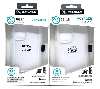 Pelican Voyager Case For Samsung Galaxy S24 Plus & S24 Ultra - Clear
