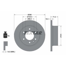 Disque de frein Skoda 130