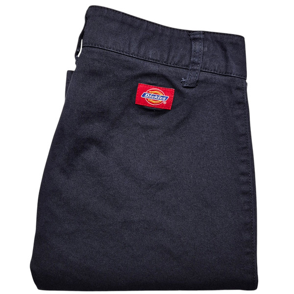 Dickies Womens Dark Blue Skinny Bootcut Chino Pants W28