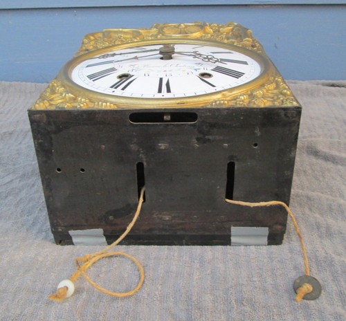 Antique French Comtoise Wag On The Wall Clock with Calendar - Untested - Picture 5 of 15