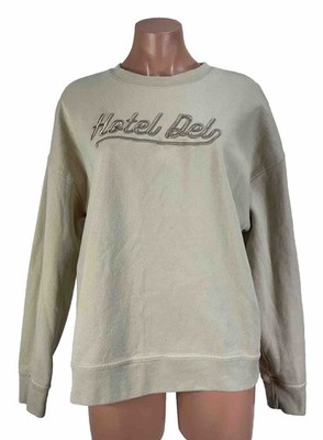 Hotel Del Coronado Sweatshirt Women s Large L Champion Tan Beige Embroidered