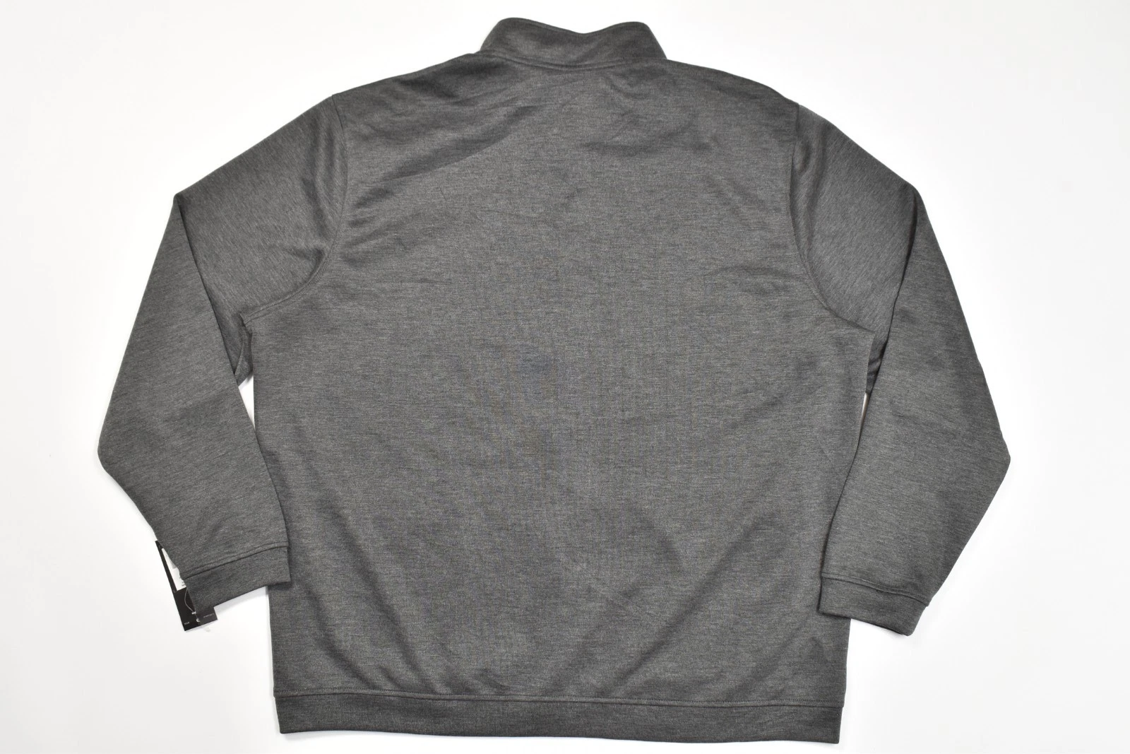 adidas Mens Elevated Full Zip Jacket Size 2XL Charcoal Heather Gray Black NWT image 3