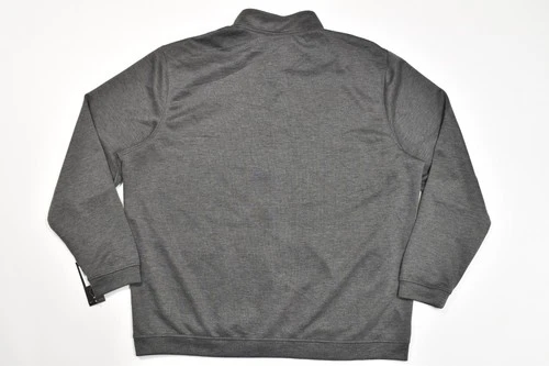 adidas Mens Elevated Full Zip Jacket Size 2XL Charcoal Heather Gray Black NWT image 3