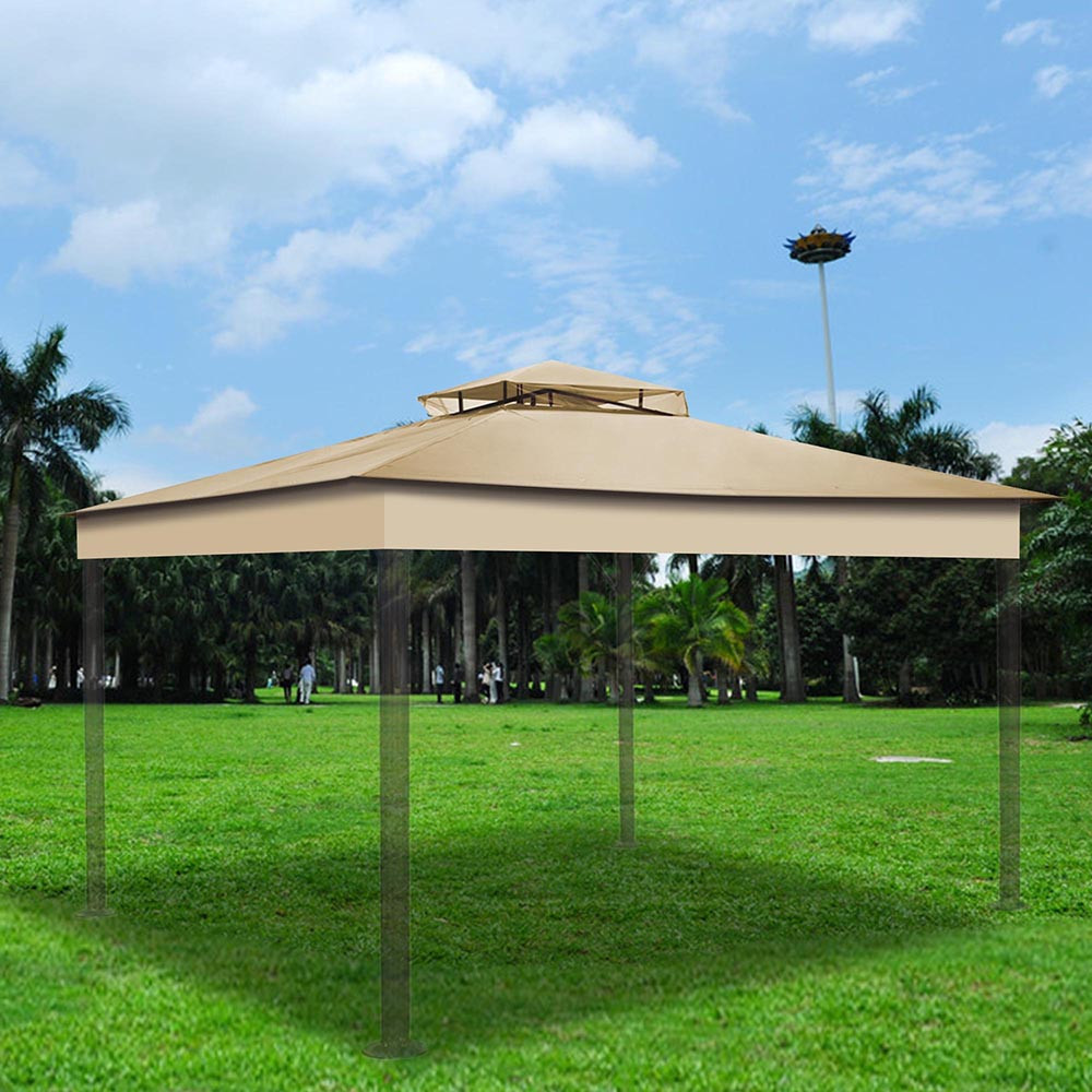 Water Resistant Gazebo Top Canopy Replacement 2-Tier UV30 Patio