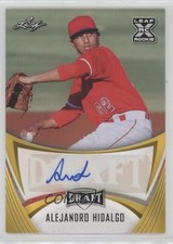 2021 Leaf Draft Base Auto Gold Alejandro Hidalgo #BA-AH1 Auto 2o7