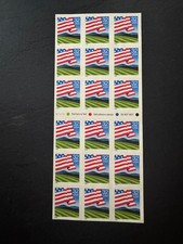 Scott #2919 Flag Over Field Booklet Pane of 18 32¢ Stamps (1994)