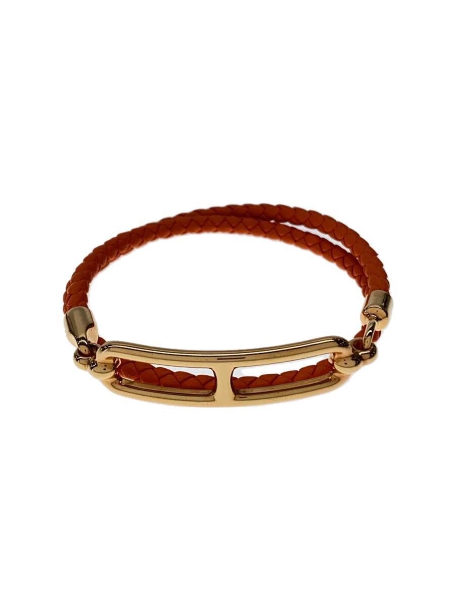 Hermes Leather Orn Women's Leli Deu Breur Tour 2722 Bracelet