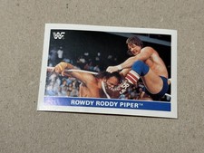 Rowdy Roddy Piper 1991 WWF EuroFlash Superstars Stickers Card #114 WWE Legend