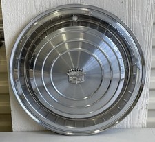 1 Vintage Cadillac Hubcap Rim Wheel Cover 1960’s 16” Inches Single Rat Rod