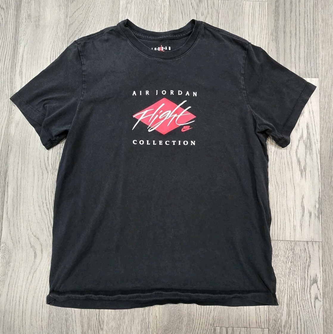 Nike Air Jordan Flight Short Sleeve T-Shirt Black Size Womens Large
